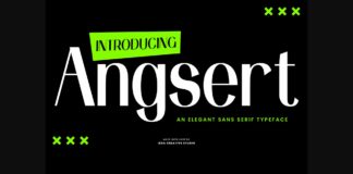 Angsert Font Poster 1