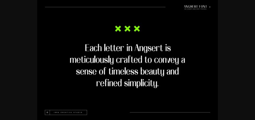 Angsert Font Poster 4