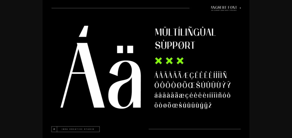 Angsert Font Poster 8