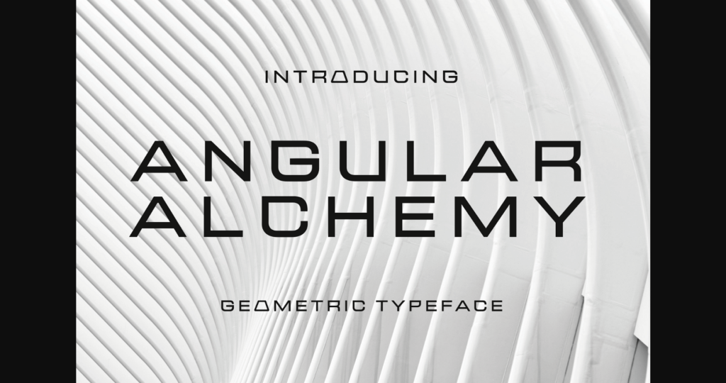 Angular Alchemy Font Poster 3