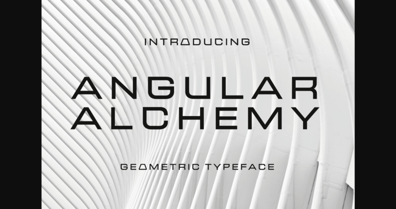 Angular Alchemy Font Poster 3