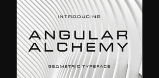 Angular Alchemy Font Poster 1