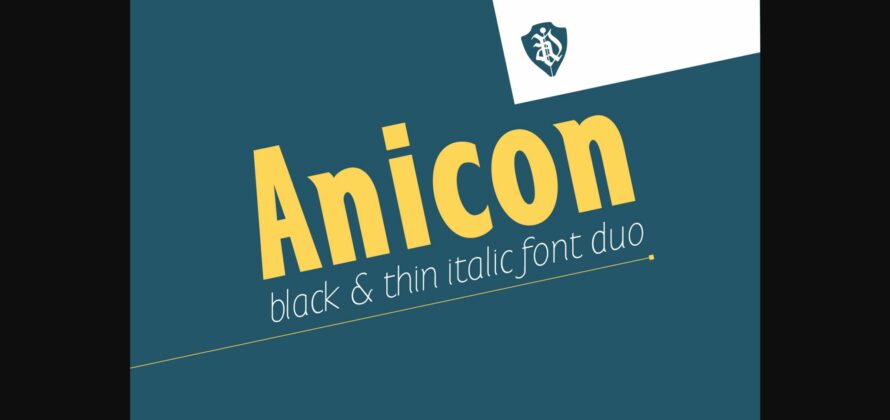 Anicon Font Poster 1
