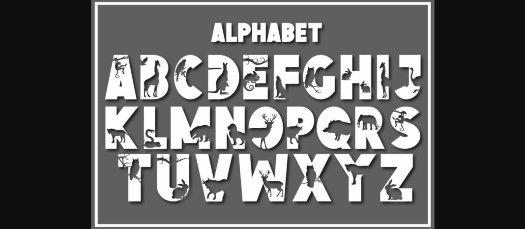 Animal Kingdom Font Poster 4