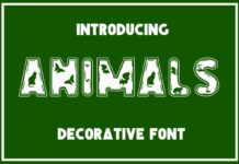 Animals Font Poster 1