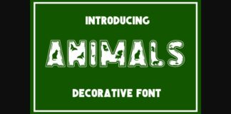 Animals Font Poster 1