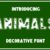 Animals Font