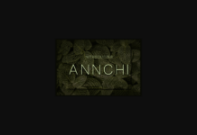 Annchi Font Poster 1