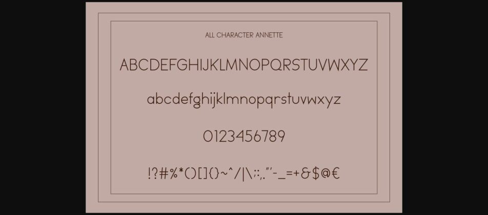 Annette Font Poster 11