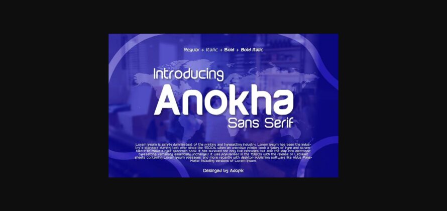 Anokha Font Poster 3