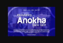 Anokha Font Poster 1