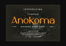 Anokoma Font Poster 1