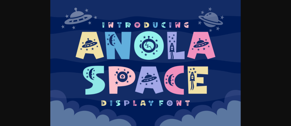 Anola Space Font Poster 3
