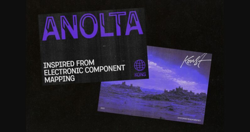 Anolta Font Poster 3