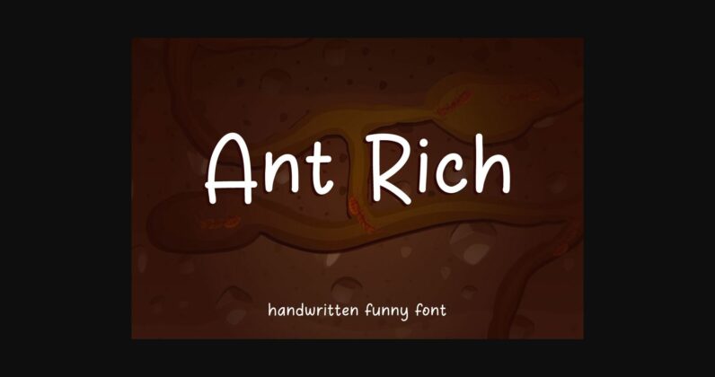 Ant Rich Font Poster 3