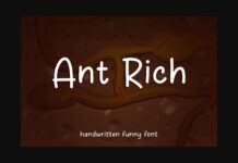 Ant Rich Font Poster 1