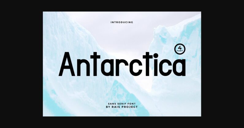Antarctica Font Poster 3