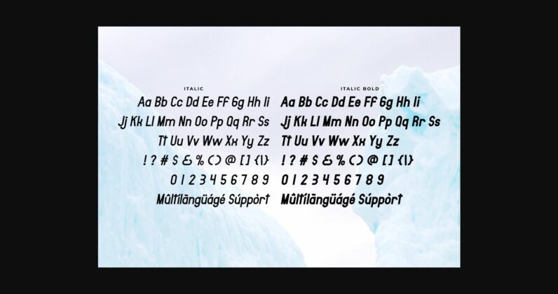 Antarctica Font Poster 8