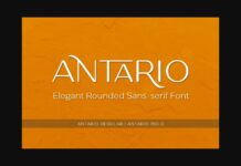 Antario Font Poster 1