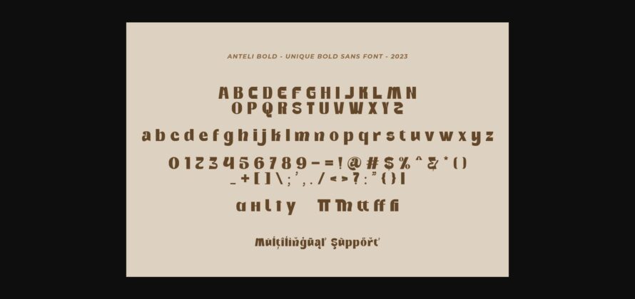 Anteli Bold Font Poster 6