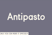 Antipasto Font Poster 1