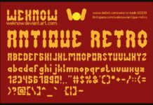 Antique Retro Font Poster 1