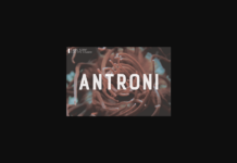 Antroni Font Poster 1