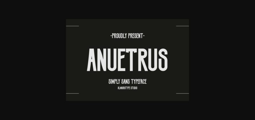 Anuetrus Font Poster 3