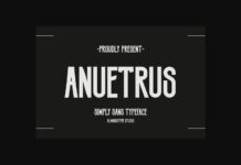 Anuetrus Font Poster 1