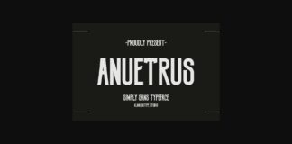 Anuetrus Font Poster 1