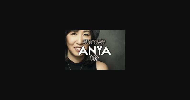 Anya Font Poster 3