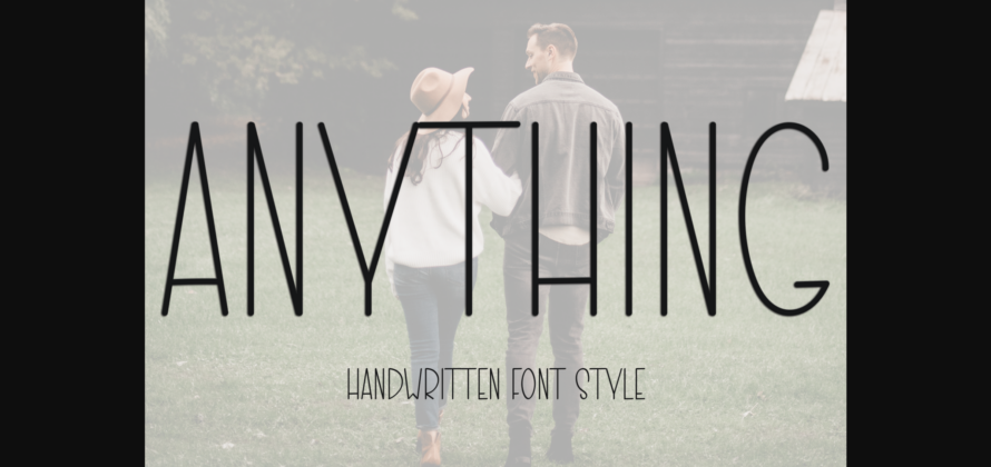 Anything Font Poster 3