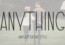 Anything Font Poster 1