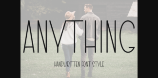 Anything Font Poster 1