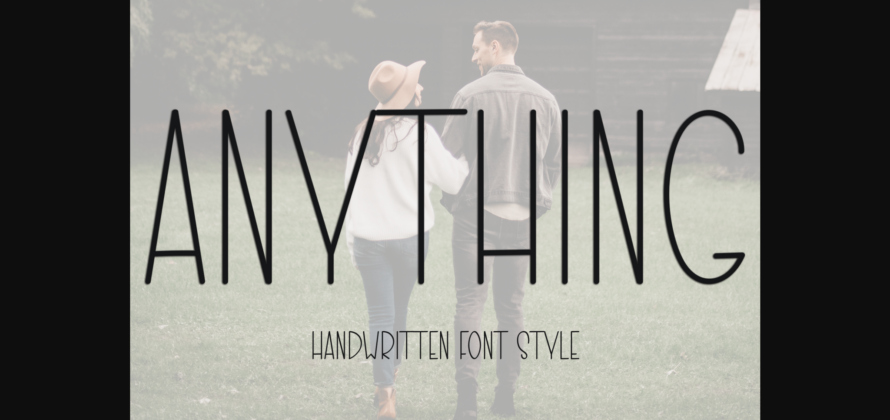 Anything Font Poster 1