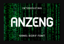 Anzeng Font Anzeng Font Poster 1