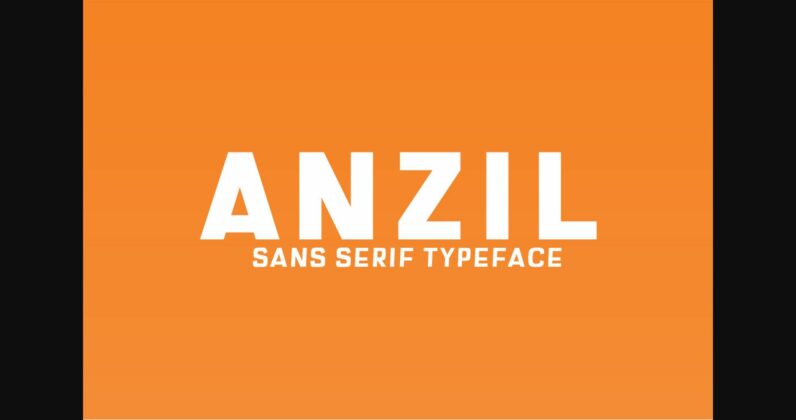 Anzil Family Font Poster 3