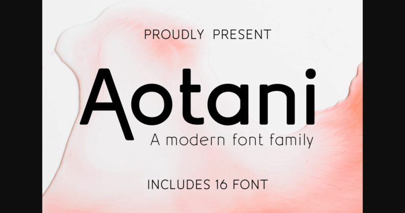 Aotani Font Poster 3