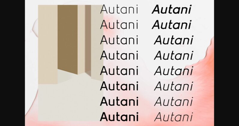 Aotani Font Poster 6