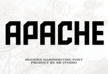 Apache Font Poster 1