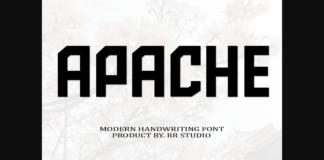 Apache Font Poster 1