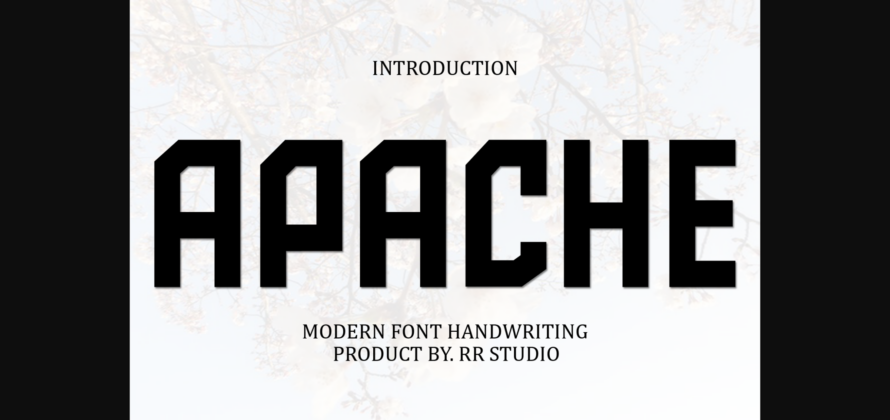 Apache Font Poster 3