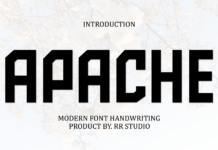 Apache Font Poster 1