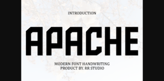 Apache Font Poster 1