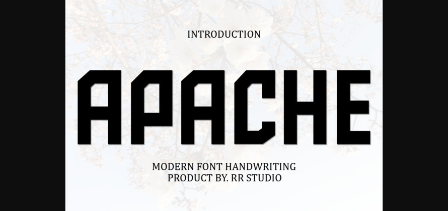 Apache Font Poster 1