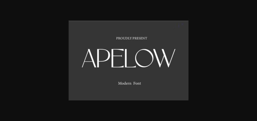 Apelow Font Poster 3