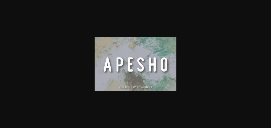 Apesho Font Poster 3