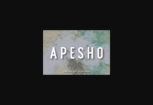 Apesho Font Poster 1