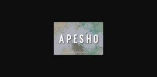 Apesho Font Poster 1