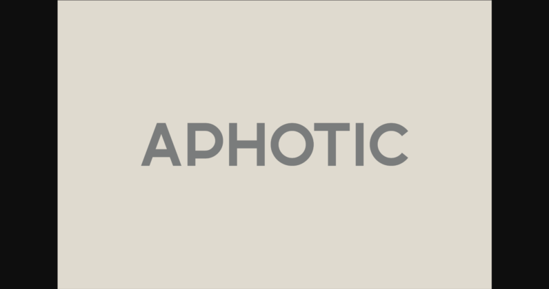 Aphotic Font Poster 3